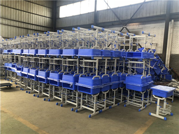 ABS深藍色單人課桌椅